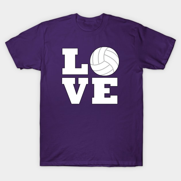 LOVE Volleyball Player, Coach or Fan Sports T-Shirt by Sports Stars ⭐⭐⭐⭐⭐